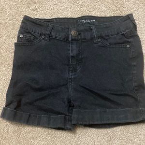 Black denim shorts by celebrity + pink size 12